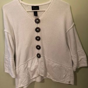 Pure Handknit white sweater